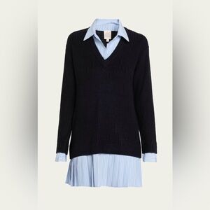 NWT Cinq a Sept Loreli Combo  Sweater Dress